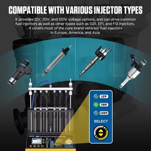 Autol CT500电动6缸代码读取器GDI/EFI/FEI喷油器清洁器测试仪机器1年诊断工具 - Product Image 6