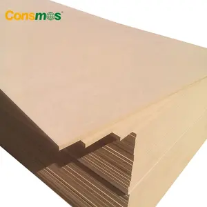 good quality waterproof plain MDF melamine hdf board price for furniture and decoration