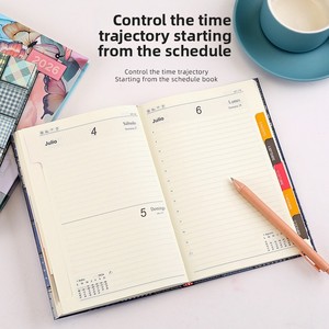 Cá nhân logo Tây Ban Nha lịch trình cuốn sách A5 bìa cứng kỷ lục cuốn sách hàng ngày một trang kế hoạch - Product Image 5