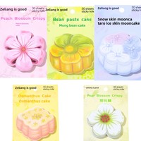 Autocollants décoratifs créatifs pour étudiants, aimants de réfrigérateur autocollants, notes adhésives, thème pâtisseries chinoises originales
