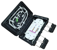 Boîtier de raccordement FTTH étanche |   Adaptateur SC/LC 16 ports |   Conception à 2 couches (Cassette de raccordement + Splitter PLC) |   Support mural/poteau extérieur