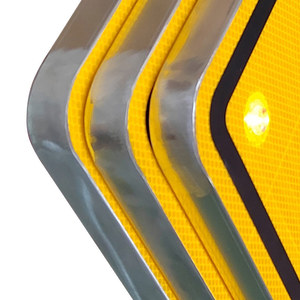 Señal de Cruce Peatonal Solar Electrónica LED, Señal de Tráfico Solar Intermitente, Gran Venta - Product Image 2