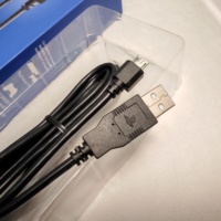 Câble de charge USB original pour PlayStation 4 (PS4) Câble de données USB 6.5 de 2.0 pieds pour console et manette Accessoires de jeu