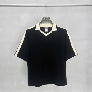T-Shirt <span class=keywords><strong>Polo</strong></span> Vintage da Uomo in Maglia Waffle, Vestibilità Ampia, Manica Corta, Stile Casual - Product Image 4