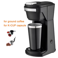Machine à café professionnelle pour le bureau, la maison et les voyages, à capsules individuelles K-cup, pour café en dosettes et café moulu