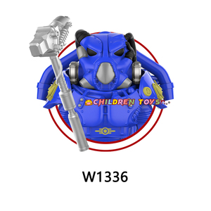 W1336-W1347 Fallout trò chơi nổi tiếng X-01 Mech Maximus Cooper Howard trẻ em giáo dục xây dựng khối hình lắp ráp đồ chơi bằng nhựa - Product Image 4