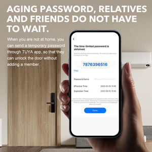 Poignée libre Conception Tuya APP Serrure Maison Hôtel Sécurité Intelligente Serrure De Porte Intelligente D'empreinte Digitale - Product Image 6