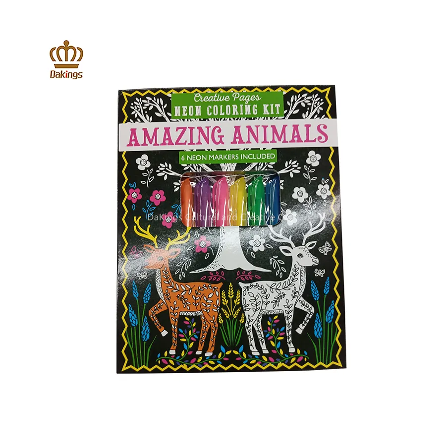 Impressão personalizada de livro para colorir para crianças