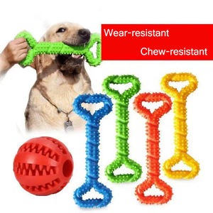 Sıcak satış özel renkler çevre dostu sevimli dayanıklı Tpr Pet yıkılmaz köpek çiğnemek kemik oyuncak - Product Image 1