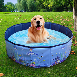 Pet Swimming Pool Foldable 80x20cm 120x30cm 160x30cm PVC Dog Bathing Pool Outdoor Water Play For Dogs - Product Image 1
