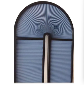 Tùy Chỉnh Được Xây Dựng Trong Nhựa Điện Cong/Tam Giác Đồng Bằng Tổ Ong Rèm Cho Không Thường Xuyên Cửa Sổ - Product Image 2