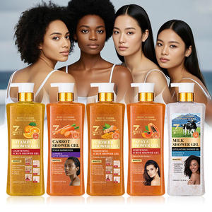 Ácido Kójico de alta calidad, exfoliante de frutas de cúrcuma, lavado corporal, líquido de baño refrescante hidratante, 1000ml, Gel de ducha exfoliante Blanqueador - Product Image 1