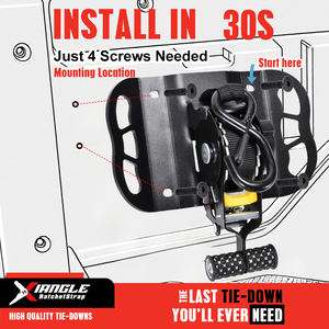 Ultimate 1 "25mm support monté auto-rétractable automatique Ford F150 sangles <span class=keywords><strong>à</strong></span> <span class=keywords><strong>cliquet</strong></span> rétractables Ford 150 support de lit de camion - Product Image 2