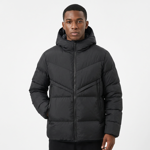 Veste d'hiver pour homme à capuche, coupe-vent, imperméable, rembourrée, avec fermeture éclair - Product Image 5