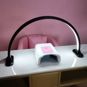 Ibelieve giá cả cạnh tranh 48W vẻ đẹp nửa mặt trăng dẫn ánh sáng móng tay Đèn bán buôn máy tính để bàn lông mi <span class=keywords><strong>LED</strong></span> bảng đèn cho thanh - Product Image 6