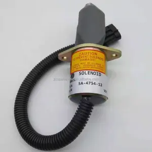 SA-4754-12 Stop Solenoid Valve 12V Fits Excavator 5.9L 8.3L Diesel Engine