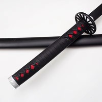 Couteaux Demon Slayer, modèle de katana d'anime japonais Kamado Tanjirou, ensemble d'épées de cosplay