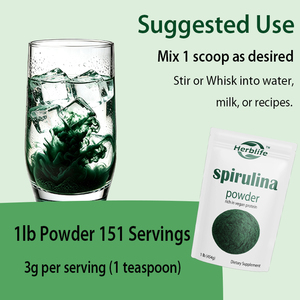 Poudre de spiruline OEM/ODM en promotion pour le soutien immunitaire, énergétique et digestif, saveur originale - Product Image 4