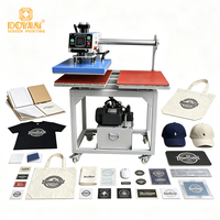 Presse à chaud hydraulique double station DOYAN 40x50cm avec écran tactile, imprimante DTF par sublimation pour T-shirts, alignement laser infrarouge, Nouveauté