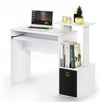 Houten gamingbureau met uittrekbaar toetsenbordplateau & zijplanken Modern werkstation met opberglade
