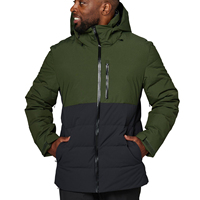 Veste de ski d'hiver de haute qualité pour homme, 100% polyester, coupe ajustée, personnalisée, chaude, imperméable, synthétique