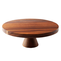 Acacia Wood Dudukan Kue Pernikahan Alas Cupcake Server Kue