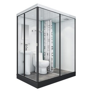 ห้องอาบน้ำแบบชิ้นเ<span class=keywords><strong>ด</strong></span>ียว พร้อมโถสุขภัณฑ์และอ่างอาบน้ำในตัว ห้องอาบน้ำแบบแยก<span class=keywords><strong>ส</strong></span>่วนเ<span class=keywords><strong>ปี</strong></span>ยก-แห้ง<span class=keywords><strong>ส</strong></span>ำหรับใช้ในบ้าน - Product Image 4