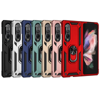 Anel de dedo para celular, atacado tpu combinação de luxo anel de dedo à prova de choque cor capa de celular para samsung galaxy z fold4 z fold3