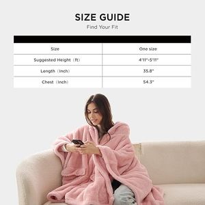 Poncho couverture pour femme, couverture <span class=keywords><strong>polaire</strong></span> à capuche portable pour <span class=keywords><strong>adulte</strong></span>, châle poncho d'hiver comme cadeau pour maman - Product Image 6