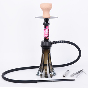 Juego de Shisha de aleación de aluminio individual mediano de alta calidad con botellas triangulares con acabado de espejo Narguile moderno en embalaje de caja - Product Image 5