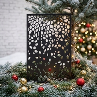 Panneau décoratif en aluminium découpé au laser pour clôture de sécurité de chantier et protection de jardin