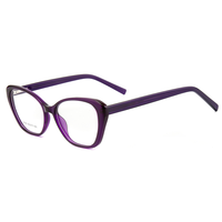 Monture de lunettes optiques classiques œil-de-chat Elan Optical RD26080 en acétate pour femmes, monture complète, vente en gros, approvisionnement direct usine