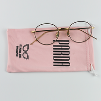 Sac à lunettes en tissu doux de haute qualité pour lunettes de soleil emballage pochette en microfibre partout pochette à lunettes imprimée