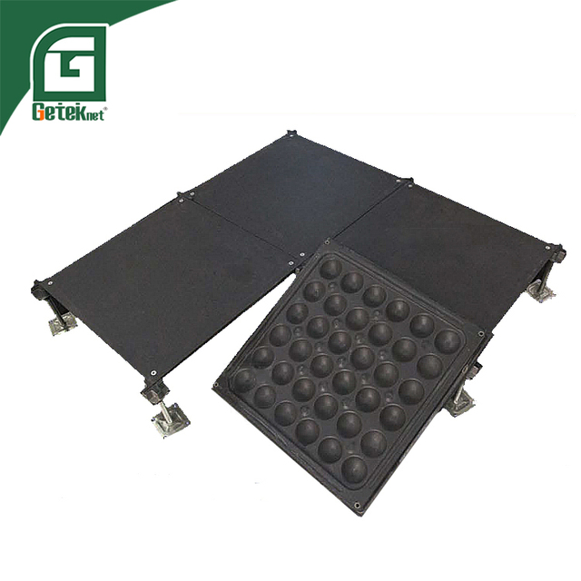 GETEKnet 500*500*28mm 600*600*30/35mm Anti-static SPCC Steel/ Tempered Glass Data Center Raised Access Floor Tiles 2950N