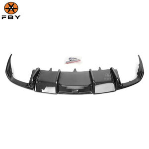 Diffuseur de pare-chocs arrière en Fiber de carbone Style KB chaud pour Audi S6 <span class=keywords><strong>A6</strong></span> <span class=keywords><strong>Sline</strong></span> C7 2016-2018 Kit de carrosserie de lèvre de diffuseur arrière de haute qualité - Product Image 3