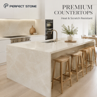 Dalle de marbre blanc Aran PerfectStone, marbre blanc Magnolia pour mur de villa, sol, comptoir, décoration intérieure