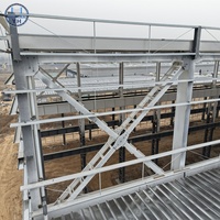 Structure en acier métallique robuste pour atelier, bâtiment industriel, construction de charpente en acier sur mesure