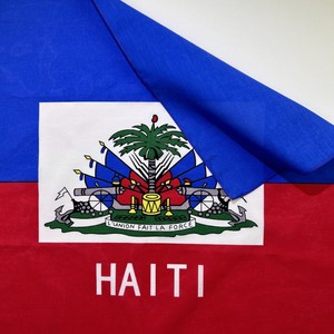 All'ingrosso bandiere 100% cotone haitiano modello bandane maschera facciale sciarpa quadrata copricapo - Product Image 2