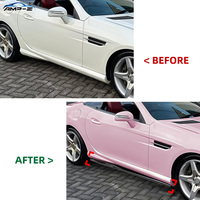 Jupes latérales en plastique noir brillant AMP-Z R172 pour Mercedes Benz SLK R172 pré-lifting 2011-2015 - Accessoires automobiles