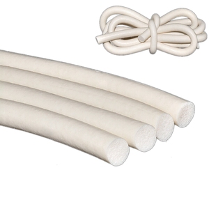 Striscia di Guarnizione in Gomma Siliconica Bianca, Corda Rotonda 1-25mm, Barra Spugnosa Resistente alle Alte Temperature per Porte di Armadi e Uso Industriale - Product Image 1