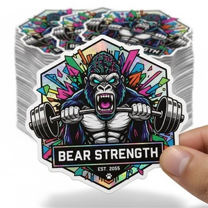 Etiqueta Holográfica de Alta Calidad, Etiqueta Adhesiva Láser 3D Personalizada <span class=keywords><strong>para</strong></span> Cosméticos, Bebidas, Compras, Etiqueta con Logotipo Holográfico - Product Image 1