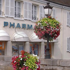 Pot de fleurs suspendu auto-arrosant empilable, jardinière décorative verticale pour poteau de lampe - Product Image 4