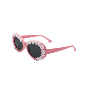 Lunettes de soleil ovales et rondes pour femmes Vystra - Style floral tendance - Product Image 6