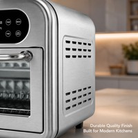Four à convection numérique professionnel 12L avec fonction friteuse à air et grille-pain, idéal pour la pâtisserie à domicile, fonctions de cuisson multiples, four à air compact avec plateau