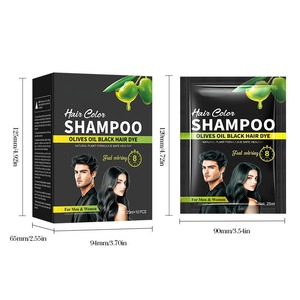 แชมพูเปลี่ยน<span class=keywords><strong>สี</strong></span><span class=keywords><strong>ผม</strong></span>ดำถาวร สูตรสมุนไพร ปราศจากแอมโมเนีย คุณภาพพรีเมียม OEM ขนาด 25 มล. ใช้เวลาเพียง 8 นาที <span class=keywords><strong>สี</strong></span>สดใส <span class=keywords><strong>ปิด</strong></span><span class=keywords><strong>ผม</strong></span>ขาว - Product Image 5