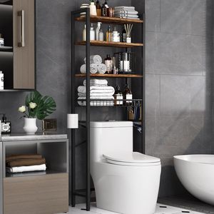<b>Bathroom</b> Storage Rack 4 Layers 24 In Width Freestanding Space Saving Toilet Organizer Shelf - Product Image 1