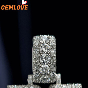 Conjunto de Joyería Urbana Hip Hop Bling con Letra MBK, Cadena Cubana y Diamantes, Estilo Exagerado para Raperos - Product Image 2