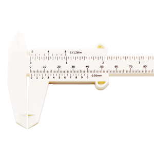 Plastic Brow Vernier Ruler Caliper White Pink Eyebrow Measuring Tool for PMU Microblading Accessories - Product Image 5