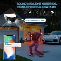 Caméra intelligente Wifi HD 4K 8MP sans fil pour extérieur, détection humaine, double objectif, caméra sans fil 180° °   Grand angle avec fonction d'alarme