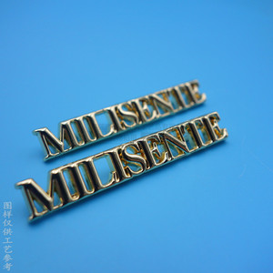 Plaque nominative en métal avec lettres anglaises, étiquette de sac en alliage de zinc, logo créatif pour bagages - Product Image 3